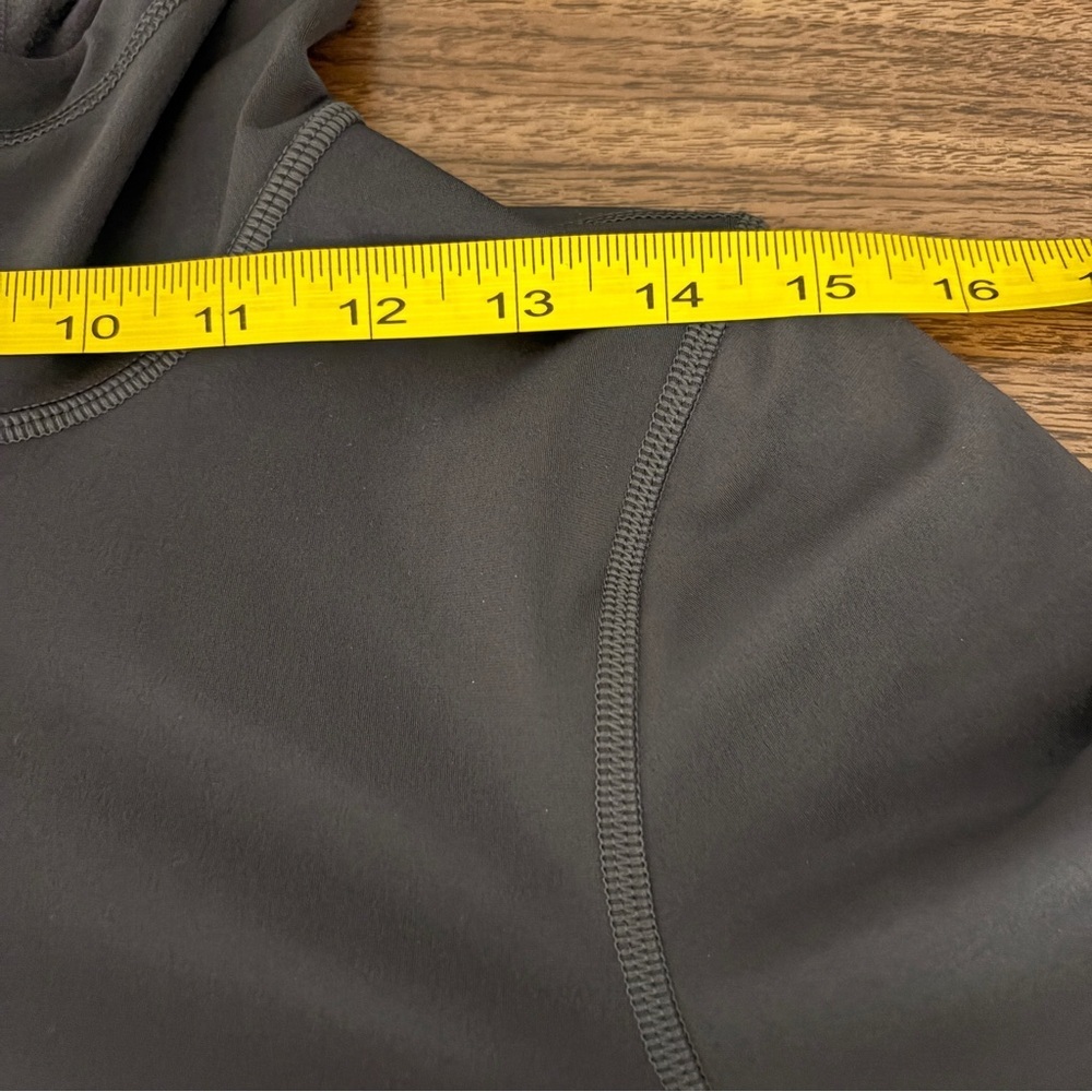 Lolë Women's Gray Full Zip Hooded Athletic Jacket Red Stripe S - Picture 7 of 10